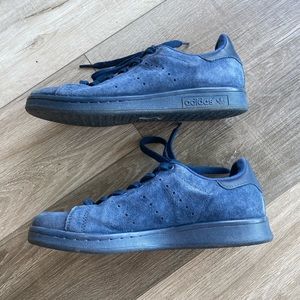 Adidas Stan Smith night indigo blue suede shoes